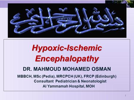 Hypoxic-Ischemic Encephalopathy