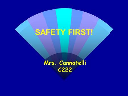 SAFETY FIRST! ST HS: Mrs. Cannatelli C222 FOLLOW ALL INSTRUCTIONS w Instructions may be verbal or written. w Read instructions carefully. w Do not perform.