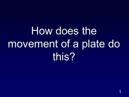 How does the movement of a plate do this?
