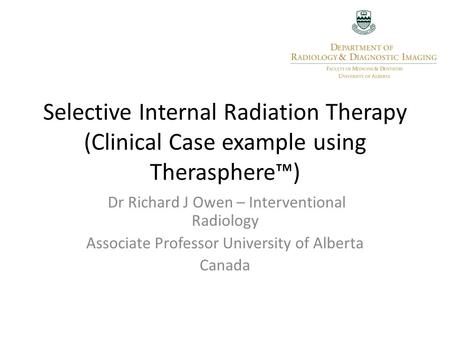 Dr Richard J Owen – Interventional Radiology
