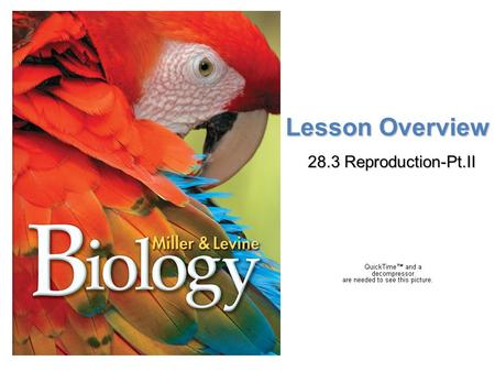 Lesson Overview 28.3 Reproduction-Pt.II.
