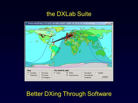 The DXLab Suite Better DXing Through Software. the DXLab Suite Eight free applications that run individually but when run simultaneously sense each other’s.