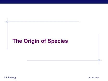 AP Biology The Origin of Species 2010-2011 AP Biology “That mystery of mysteries…” Darwin never actually tackled how new species arose… Both in space.