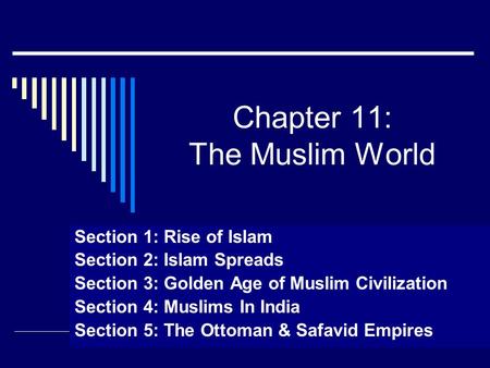 Chapter 11: The Muslim World