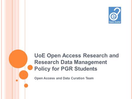 Open Access and Data Curation Team