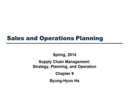 Contents Introduction Managing supply Managing demand
