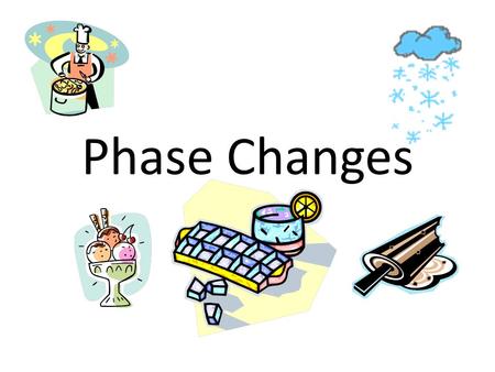 Phase Changes. Four Phases of Matter Solid Liquid Gas Plasma We’ll only talk about the first three today!