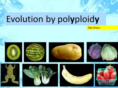 Evolution by polyploidy