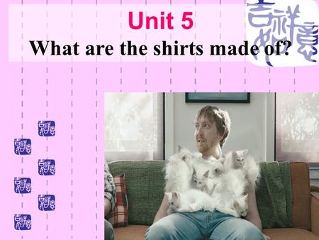 Unit 5 What are the shirts made of?. Section A Period Two.