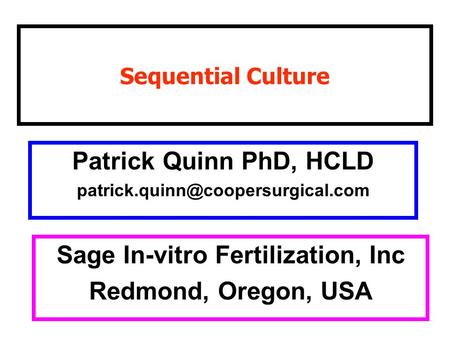Sage In-vitro Fertilization, Inc Redmond, Oregon, USA