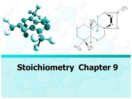 Stoichiometry Chapter 9. Step 1 Balance equations and calculate Formula Mass (FM) for each reactant and product. Example: Tin (II) fluoride, SnF 2, is.