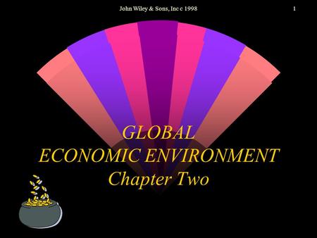 John Wiley & Sons, Inc c 19981 GLOBAL ECONOMIC ENVIRONMENT Chapter Two.