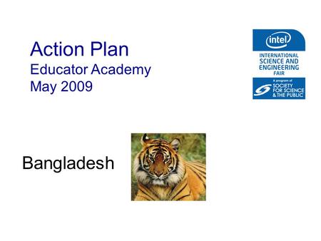 Action Plan Educator Academy May 2009 Bangladesh.