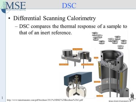 DSC Differential Scanning Calorimetry