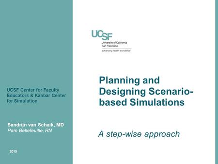 Planning and Designing Scenario-based Simulations