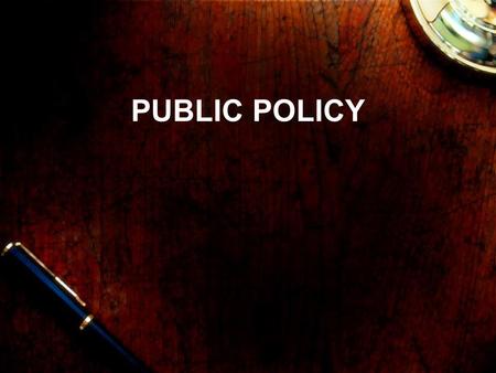 PUBLIC POLICY. Take Five… When and why has our government grown?