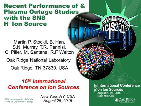 16th International Conference on Ion Sources