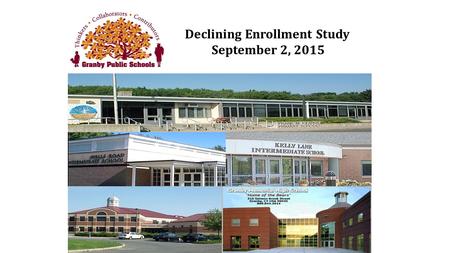 Declining Enrollment Study September 2, 2015. Enrollment 1970 to 2014.