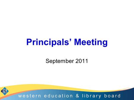 Principals’ Meeting September 2011. Agenda CASS model of support 2011-2012 including: –Induction/EPD –Boards of Governors ESAGS: Count, Read, Succeed.