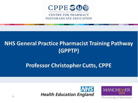 NHS General Practice Pharmacist Training Pathway (GPPTP)