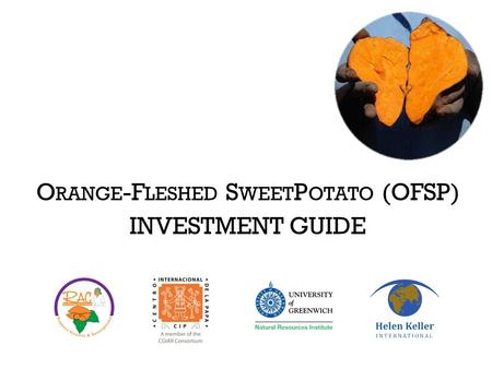 O RANGE -F LESHED S WEET P OTATO (OFSP) INVESTMENT GUIDE.