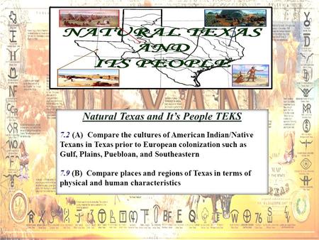 Natural Texas and It’s People TEKS