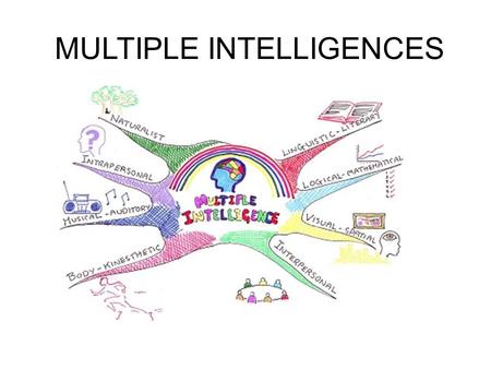 MULTIPLE INTELLIGENCES. We are all smart. We are smart in different ways. One way is not better than another. Are you smart?