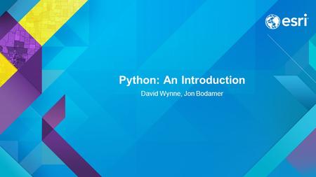 Python: An Introduction