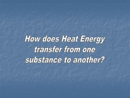 Heat transfer, Definition & Facts