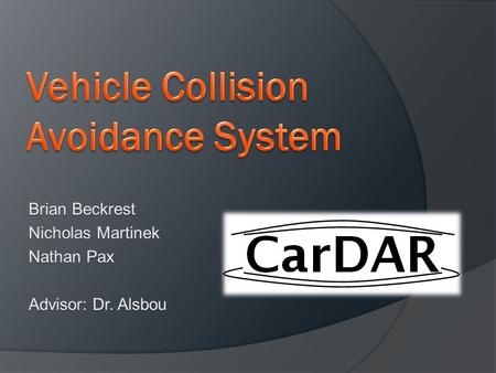 Vehicle Collision Avoidance System