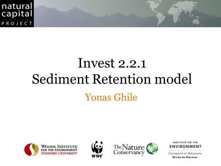 Sediment Retention model
