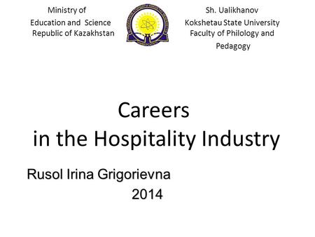 in the Hospitality Industry