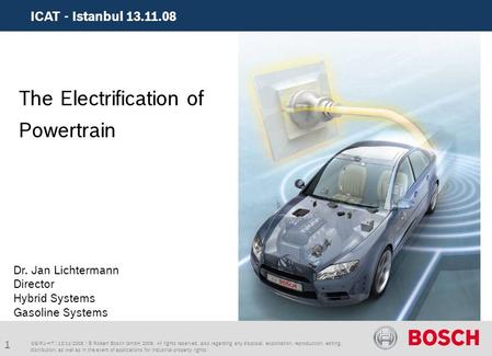 The Electrification of Powertrain