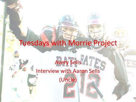 Tuesdays with Morrie Project