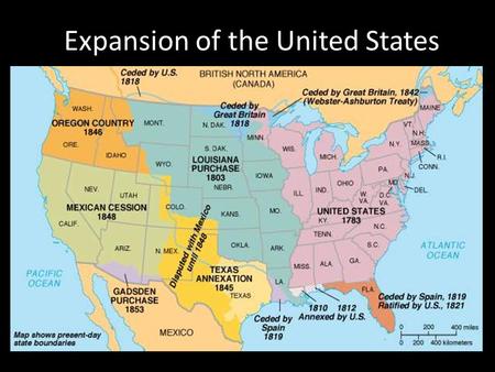 Expansion of the United States. Original Colonies- 1776.