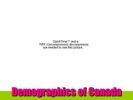 Demographics of Canada