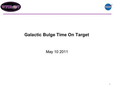 Galactic Bulge Time On Target May 10 2011 1. These charts examine the compatibility of a 500 day microlensing program with a 6 month SNe observing program.