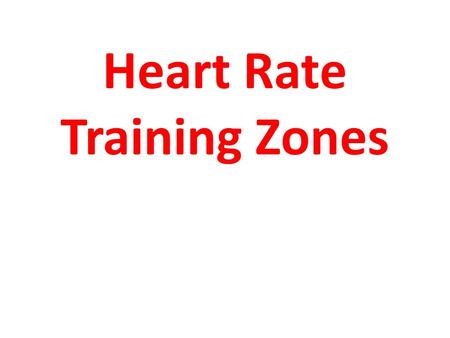 Heart Rate Training Zones. Healthy Heart Zone (Warm-up) 50 - 60% of maximum heart rate: The easiest zone and probably the best zone for people just starting.