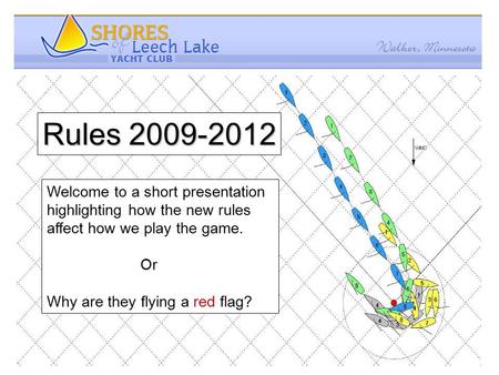 Rules 2009-2012 Welcome to a short presentation highlighting how the new rules affect how we play the game. Or Why are they flying a red flag?
