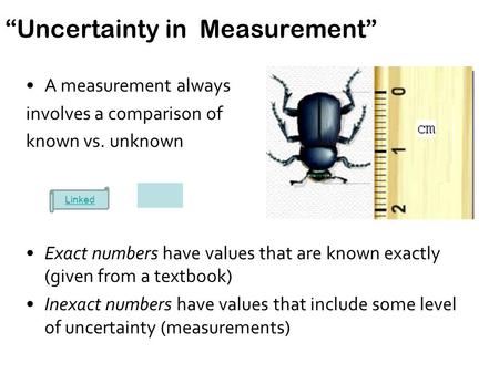 “Uncertainty in Measurement”