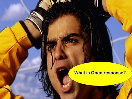 What is Open response?.  A Situation Reading Open Response will have a story, a poem, or an article to read.  A Task Set of questions/prompt to answer.