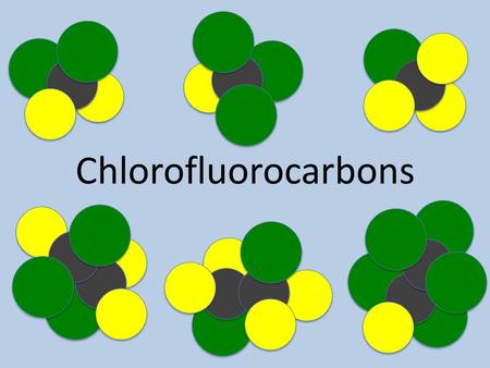 Chlorofluorocarbons. Products Fredric Swarts Early 1890s Belgian chemist Pioneer in synthesis of fluorinated alkanes Generated effective fluorine exchange.