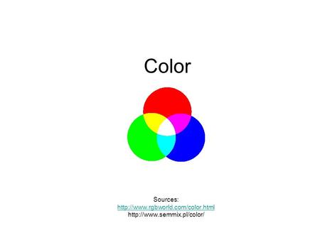 Color Sources: