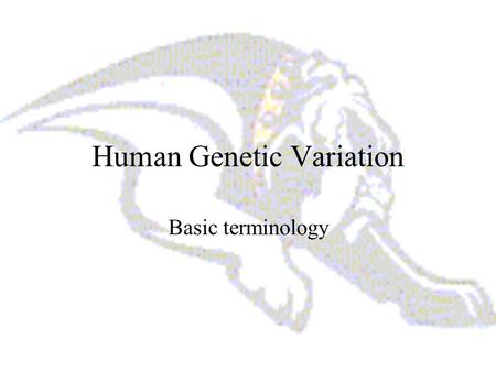 Human Genetic Variation Basic terminology. What is a gene? A gene is a functional and physical unit of heredity passed from parent to offspring. Genes.