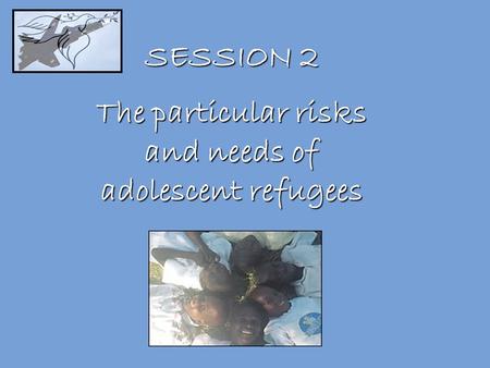 SESSION 2 The particular risks and needs of adolescent refugees.