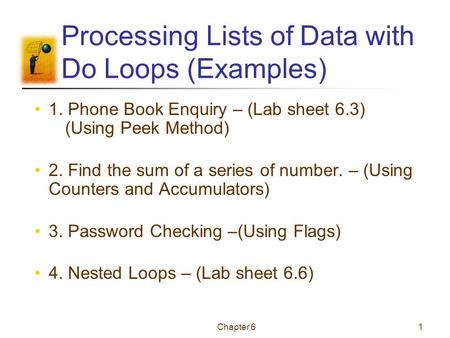 Processing Lists of Data with Do Loops (Examples)
