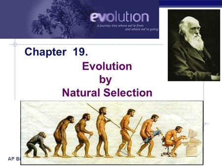 AP Biology 2005-2006 Chapter 19. Evolution by Natural Selection.