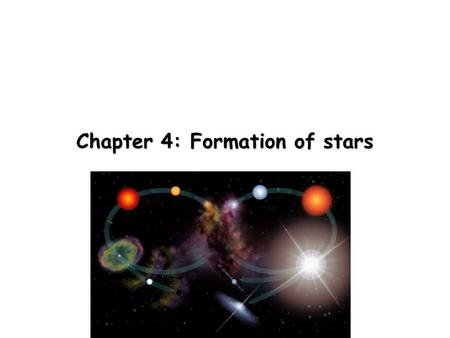 Chapter 4: Formation of stars. Insterstellar dust and gas Viewing a galaxy edge-on, you see a dark lane where starlight is being absorbed by dust. An.