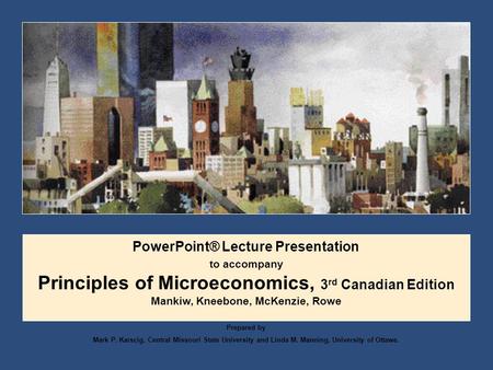 Principles of Microeconomics, 3rd Canadian Edition