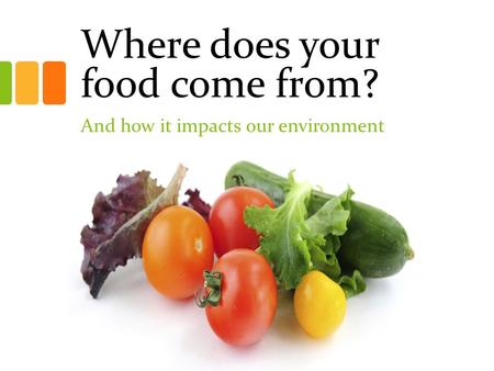 Where does your food come from? And how it impacts our environment.